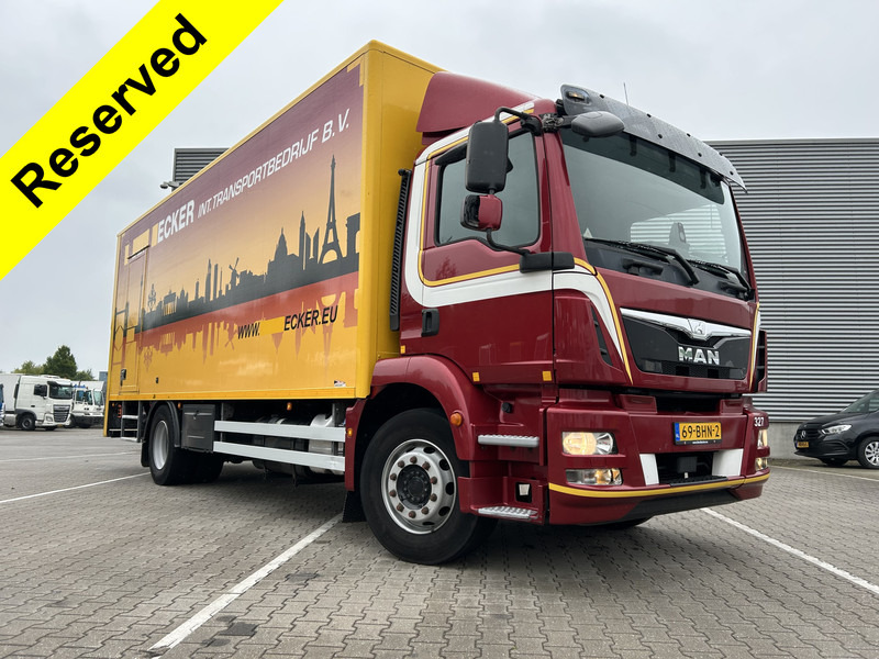 MAN TGM 18.250 Euro 6 / 18 Ton / 688 dkm / Box / Loadlift / APK TUV 08-25 - Camión caja cerrada: foto 1 MAN TGM 18.250 Euro 6 / 18 Ton / 688 dkm / Box / Loadlift / APK TUV 08-25 - Camión caja cerrada: foto 1