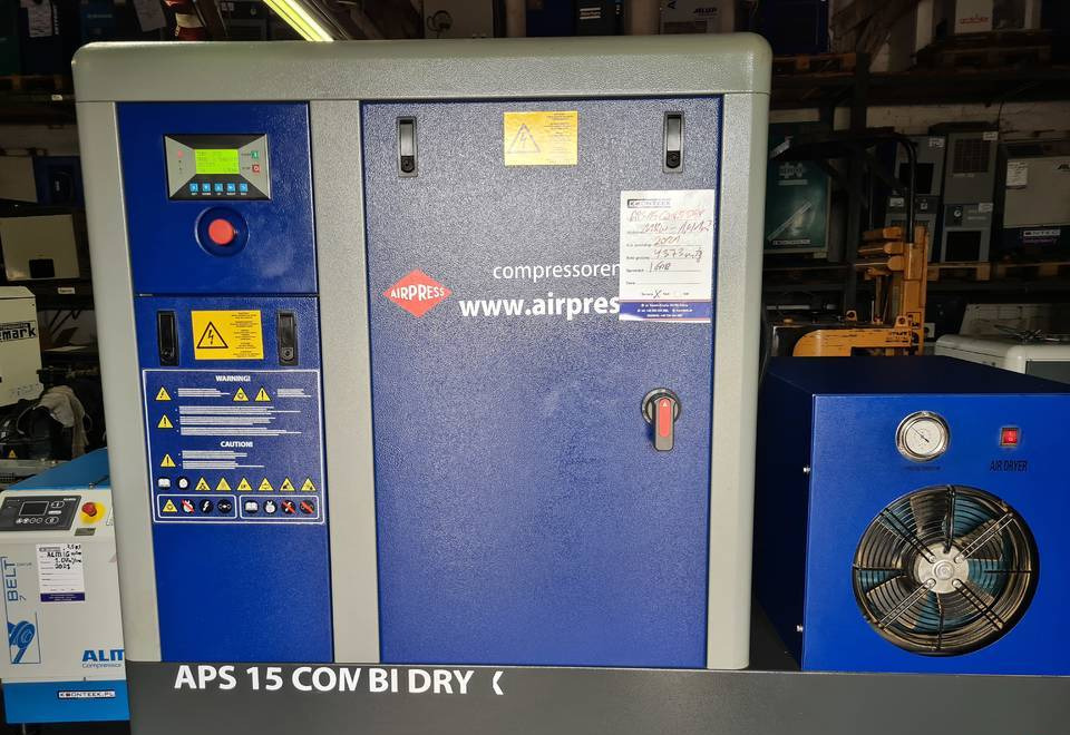 Kompresor śrubowy AIRPRESS APS 15 COMBI DRY X, 11 kw, 2021r - Compresor de aire: foto 2 Kompresor śrubowy AIRPRESS APS 15 COMBI DRY X, 11 kw, 2021r - Compresor de aire: foto 2