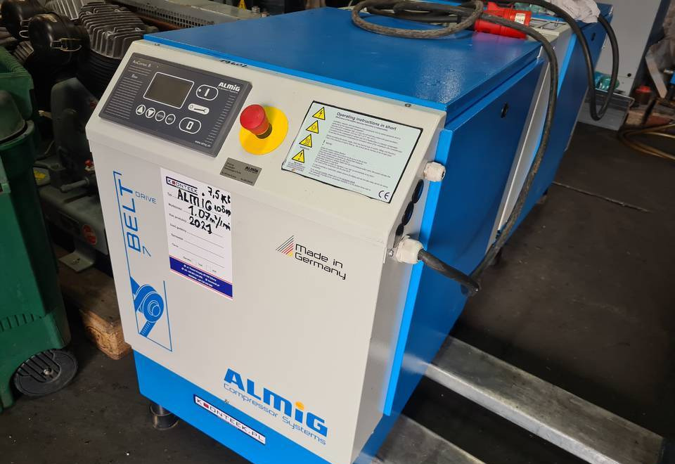 Kompresor śrubowy Almig Belt 7, 7,5 kw. 2021r - Compresor de aire: foto 1 Kompresor śrubowy Almig Belt 7, 7,5 kw. 2021r - Compresor de aire: foto 1
