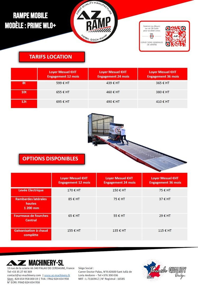 **RENTAL 12-24-36 Month** AZ RAMP-PRIME PRIME WLO + 8 . Industrial Mobil Loading Ramp - Rampa de carga: foto 2 **RENTAL 12-24-36 Month** AZ RAMP-PRIME PRIME WLO + 8 . Industrial Mobil Loading Ramp - Rampa de carga: foto 2