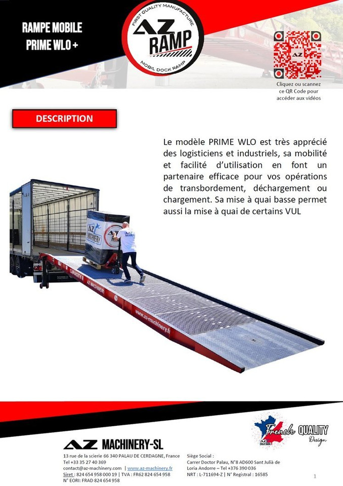 **RENTAL 12-24-36 Month** AZ RAMP-PRIME PRIME WLO + 8 . Industrial Mobil Loading Ramp - Rampa de carga: foto 3 **RENTAL 12-24-36 Month** AZ RAMP-PRIME PRIME WLO + 8 . Industrial Mobil Loading Ramp - Rampa de carga: foto 3