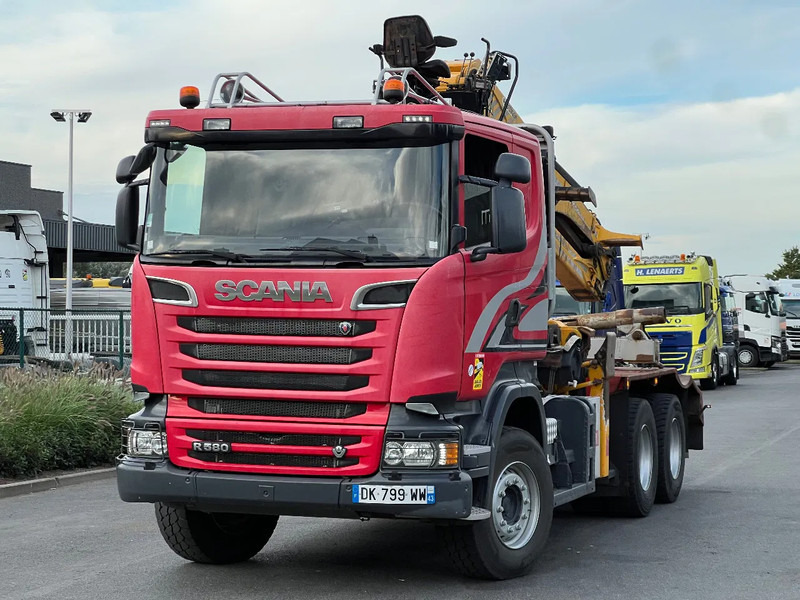 Scania R580 6x4 full steel*3pedal opticruise*R580 V8* - Camión forestal: foto 1 Scania R580 6x4 full steel*3pedal opticruise*R580 V8* - Camión forestal: foto 1