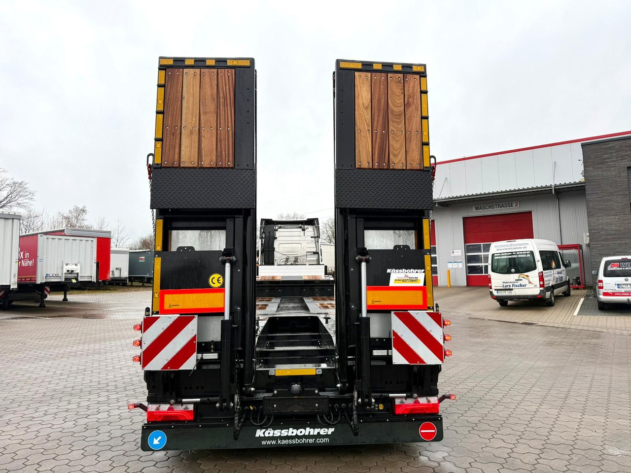 Semirremolque góndola rebajadas Kässbohrer K.SLA R 4 / 2N 18/40 Tieflader Radmulden tele: foto 9
