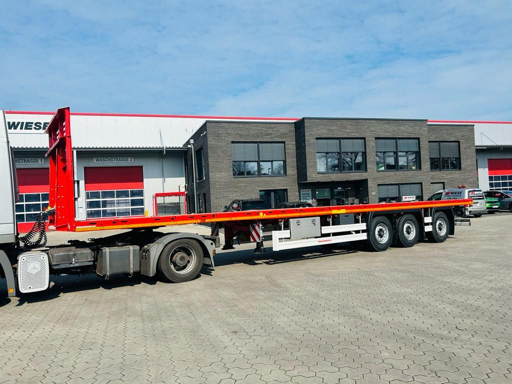 Kässbohrer Maxima SPAX Tele HD Plattform Auflieger - Semirremolque plataforma/ Caja abierta: foto 1 Kässbohrer Maxima SPAX Tele HD Plattform Auflieger - Semirremolque plataforma/ Caja abierta: foto 1
