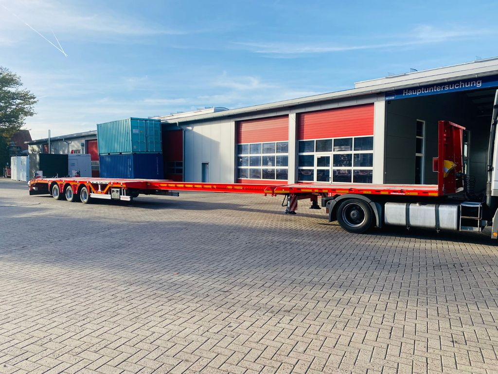 Kässbohrer Mega Tele HD Plattform Auflieger mit Radmulden - Semirremolque plataforma/ Caja abierta: foto 2 Kässbohrer Mega Tele HD Plattform Auflieger mit Radmulden - Semirremolque plataforma/ Caja abierta: foto 2