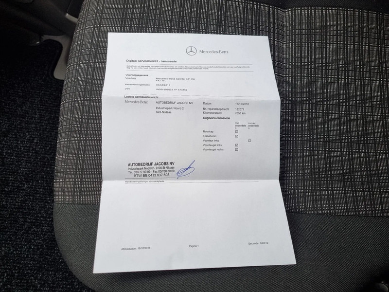 Furgón Mercedes-Benz Sprinter 311 CDI L2H2 EURO 6 2.2 CDI RWD: foto 10