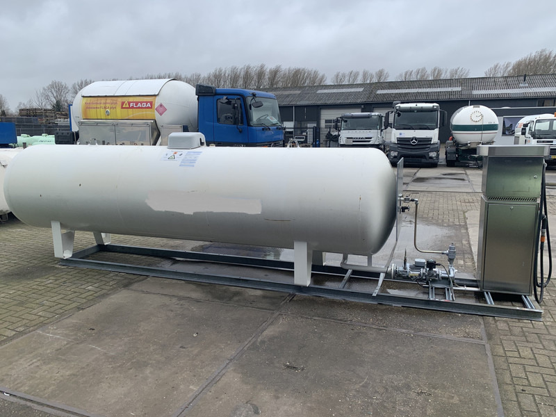 Used skid installation 6400 L (6.4 m3) different setups multiple pieces available for sale Gas, lpg, gpl, gaz, propane, butane propane refilling station is used to refill cylinders, suitable for limited land and space. - Tanque de almacenamiento: foto 4 Used skid installation 6400 L (6.4 m3) different setups multiple pieces available for sale Gas, lpg, gpl, gaz, propane, butane propane refilling station is used to refill cylinders, suitable for limited land and space. - Tanque de almacenamiento: foto 4