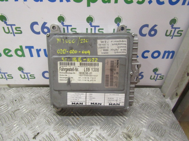 MAN M2000 SERIES 220 ENGINE ECU BOSCH P/NO 0.281020009 - Unidad de control para Camión: foto 1 MAN M2000 SERIES 220 ENGINE ECU BOSCH P/NO 0.281020009 - Unidad de control para Camión: foto 1