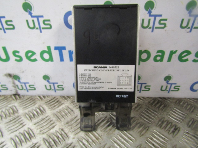 SCANIA P94 VOLTAGE CONVERTER P/NO 1449522 - Unidad de control para Camión: foto 1 SCANIA P94 VOLTAGE CONVERTER P/NO 1449522 - Unidad de control para Camión: foto 1