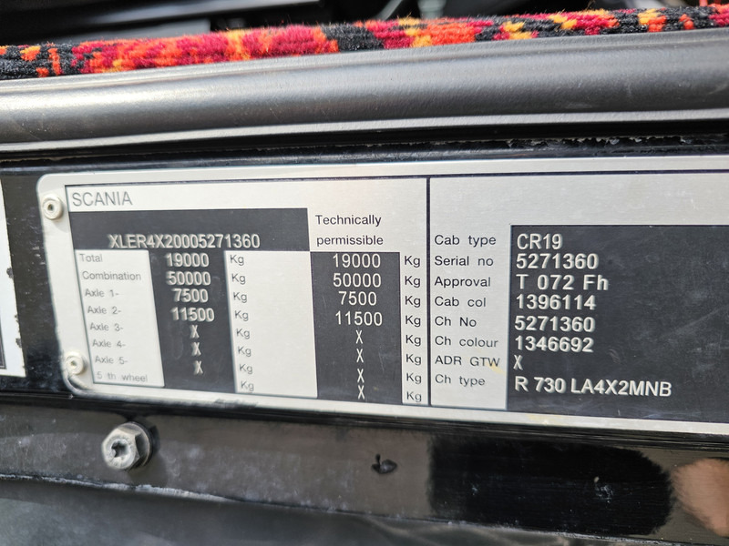 Leasing de Scania R730 V8 4x2 TOPLINE / FULL AIR / RETARDER / HYDRAULIC Scania R730 V8 4x2 TOPLINE / FULL AIR / RETARDER / HYDRAULIC: foto 20