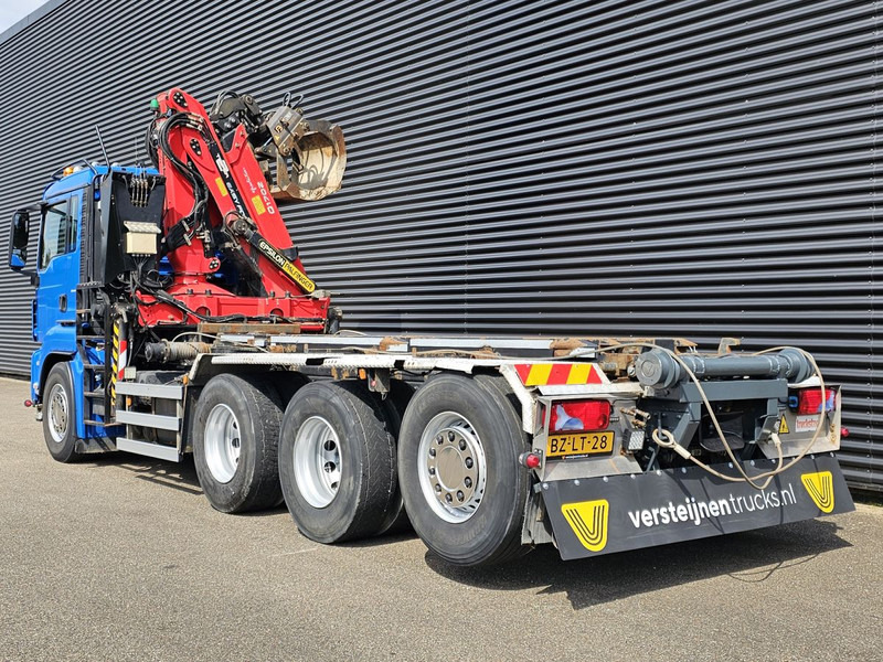 MAN TGS 35.400 / 8x4-4 / CONTAINER SYSTEM / PALFINGER Z CRANE - Camión con equipo de cable, Camión grúa: foto 4 MAN TGS 35.400 / 8x4-4 / CONTAINER SYSTEM / PALFINGER Z CRANE - Camión con equipo de cable, Camión grúa: foto 4