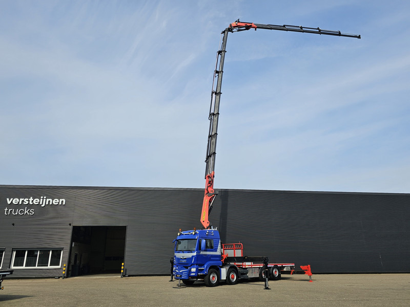 MAN TGS 35.500 8x4-6 / PALFINGER 92 t/m CRANE +JIB - Camión caja abierta: foto 2 MAN TGS 35.500 8x4-6 / PALFINGER 92 t/m CRANE +JIB - Camión caja abierta: foto 2