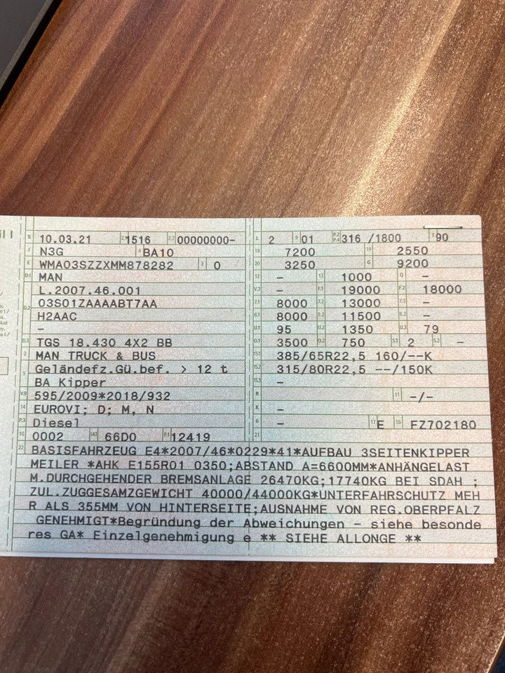 MAN 18.430 4X2 Meiller 3. Seitenkipper Top Zustand - Camión volquete: foto 2 MAN 18.430 4X2 Meiller 3. Seitenkipper Top Zustand - Camión volquete: foto 2