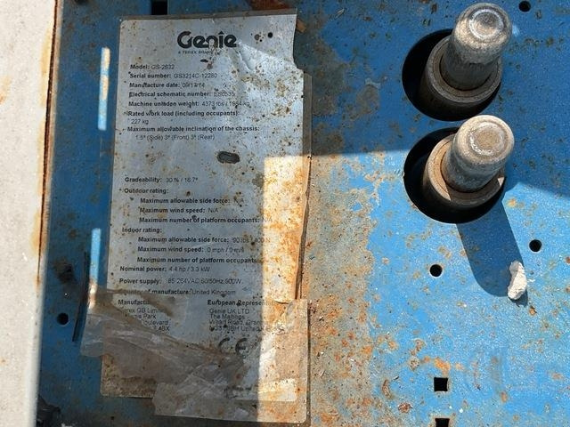 Genie GS2632 - Plataforma de tijeras: foto 5 Genie GS2632 - Plataforma de tijeras: foto 5