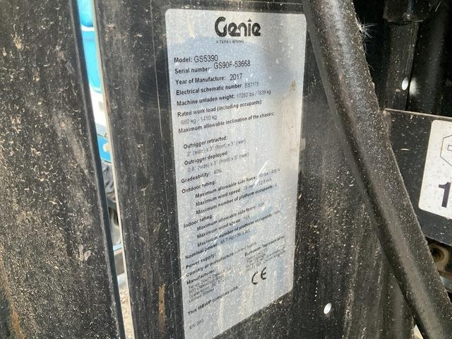 Genie GS5390 - Plataforma de tijeras: foto 5 Genie GS5390 - Plataforma de tijeras: foto 5