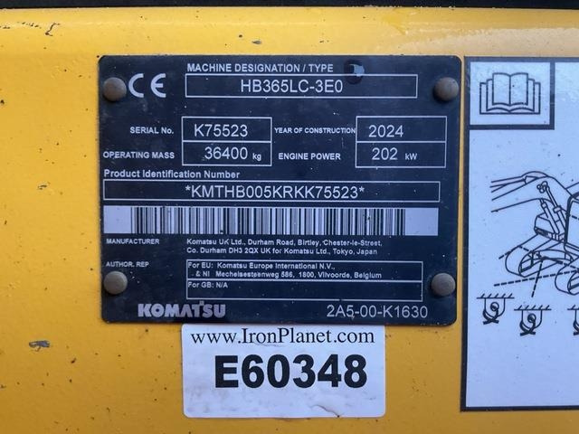 Komatsu HB365LC-3EO - Excavadora de cadenas: foto 5 Komatsu HB365LC-3EO - Excavadora de cadenas: foto 5