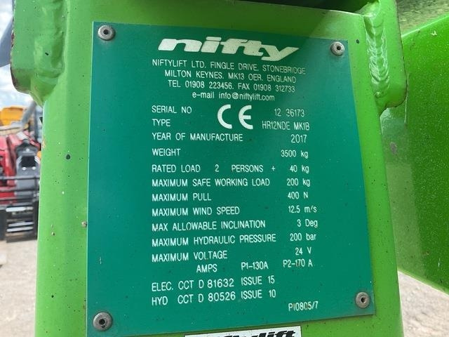 Niftylift HR12NDE - Plataforma articulada: foto 5 Niftylift HR12NDE - Plataforma articulada: foto 5