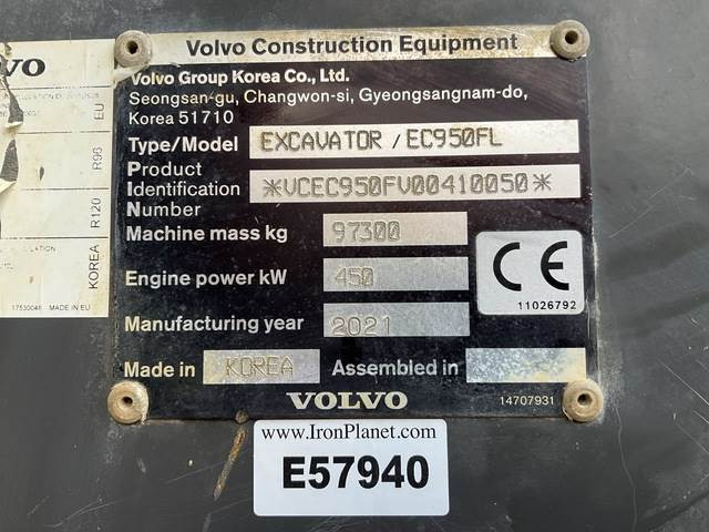 Volvo EC950FL - Excavadora de cadenas: foto 5 Volvo EC950FL - Excavadora de cadenas: foto 5