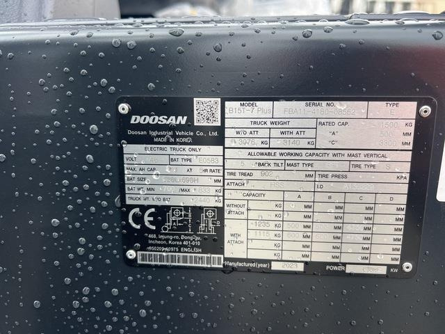 Doosan B15T-7 PLUS - Carretilla elevadora eléctrica: foto 5 Doosan B15T-7 PLUS - Carretilla elevadora eléctrica: foto 5