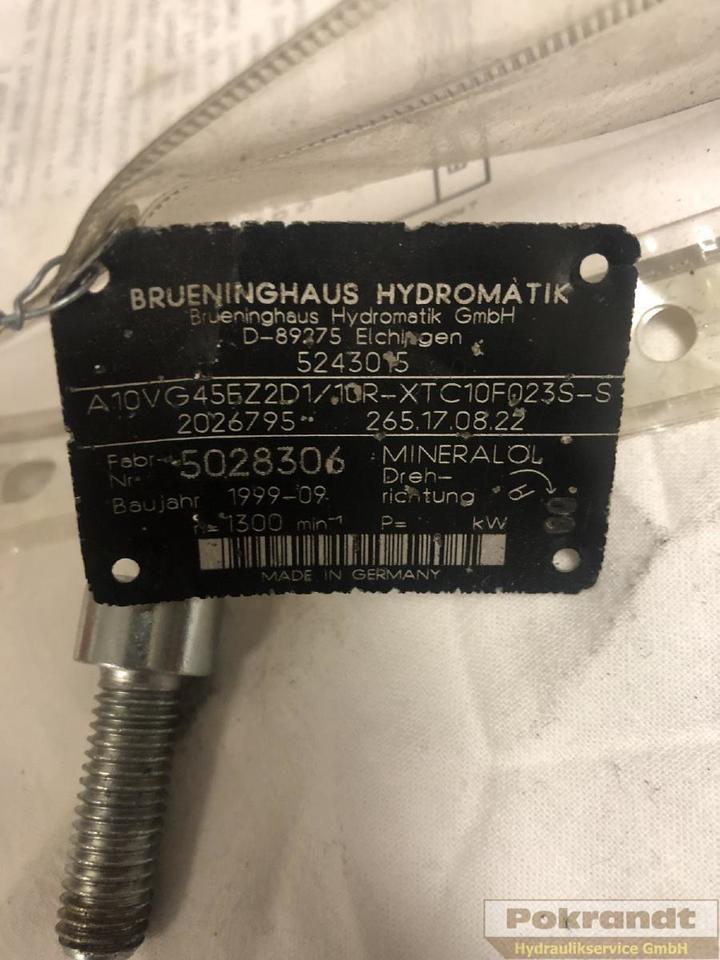 Rexroth Bosch A10VG45EZD1 10R XTC10F023S-S - Bomba hidráulica: foto 2 Rexroth Bosch A10VG45EZD1 10R XTC10F023S-S - Bomba hidráulica: foto 2