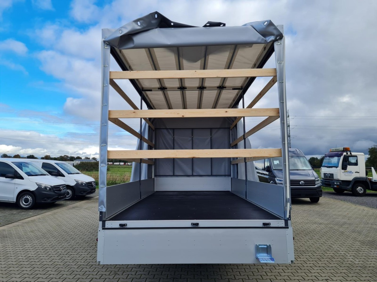 Furgoneta con lona Renault Master Pritsche 2x Schiebe Plane 10 Pal. LUFTFEDERUNG: foto 6