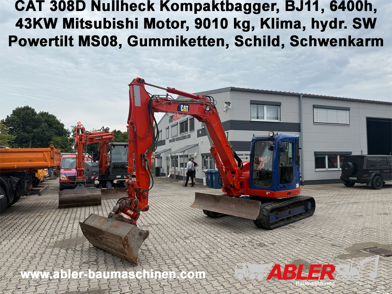 CAT 308D Nullheck Kompaktbagger Powertilt Klima - Excavadora: foto 1 CAT 308D Nullheck Kompaktbagger Powertilt Klima - Excavadora: foto 1