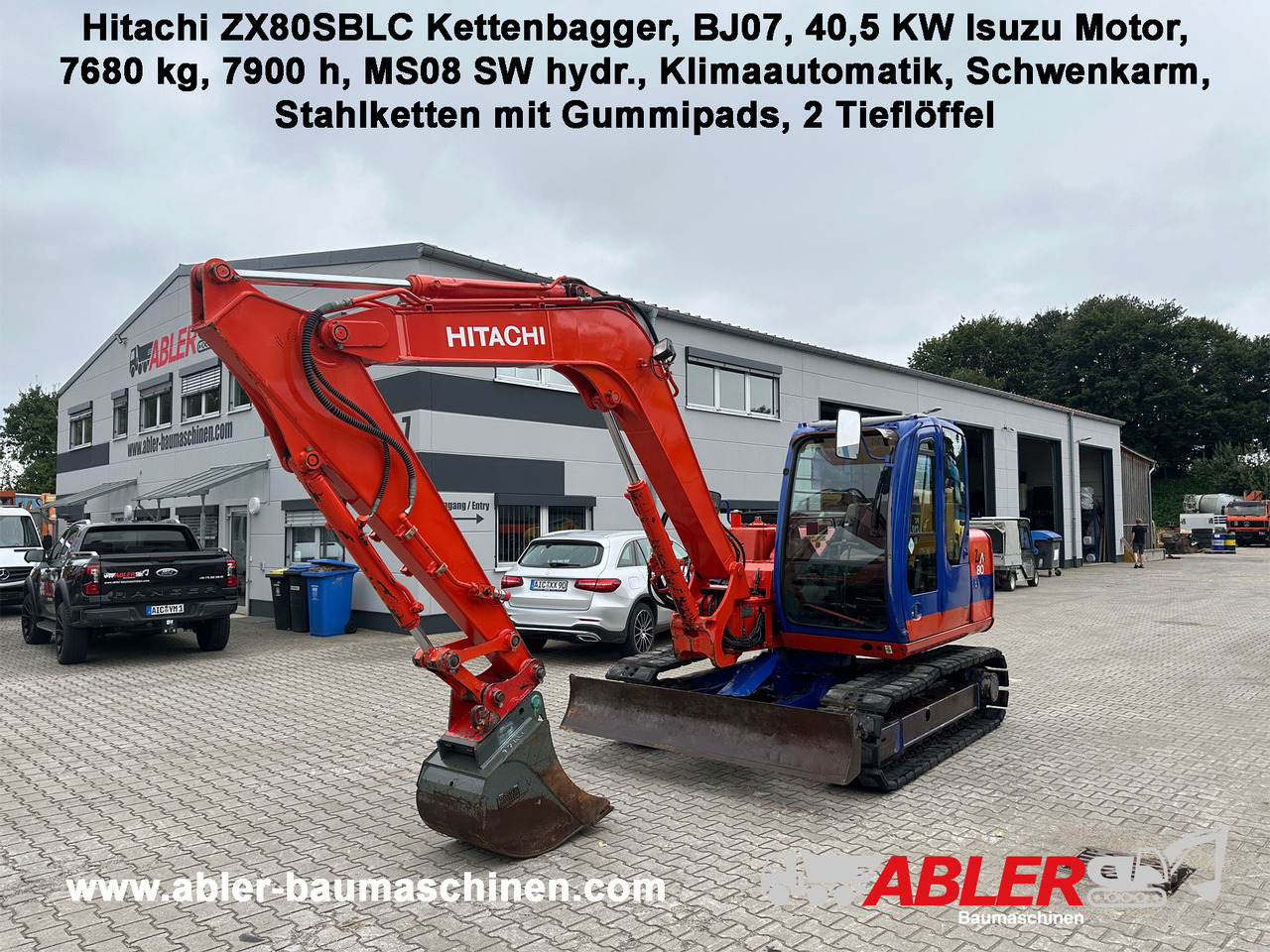 Hitachi ZX80 SBLC Kettenbagger MS08 SW Klima - Excavadora: foto 1 Hitachi ZX80 SBLC Kettenbagger MS08 SW Klima - Excavadora: foto 1