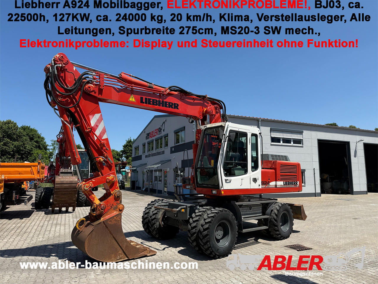 Liebherr A924 Mobilbagger HS20 SW - Excavadora: foto 1 Liebherr A924 Mobilbagger HS20 SW - Excavadora: foto 1