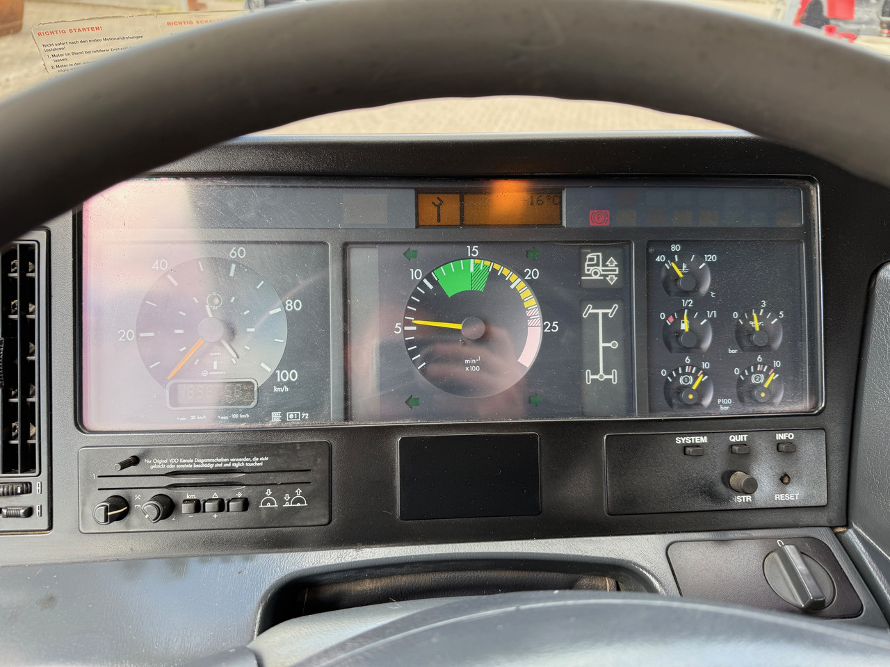 Camión caja abierta, Camión grúa Mercedes-Benz 1840 Actros 2-Seiten-Kipper mit Kran Hiab 125-3 mit Funk: foto 15