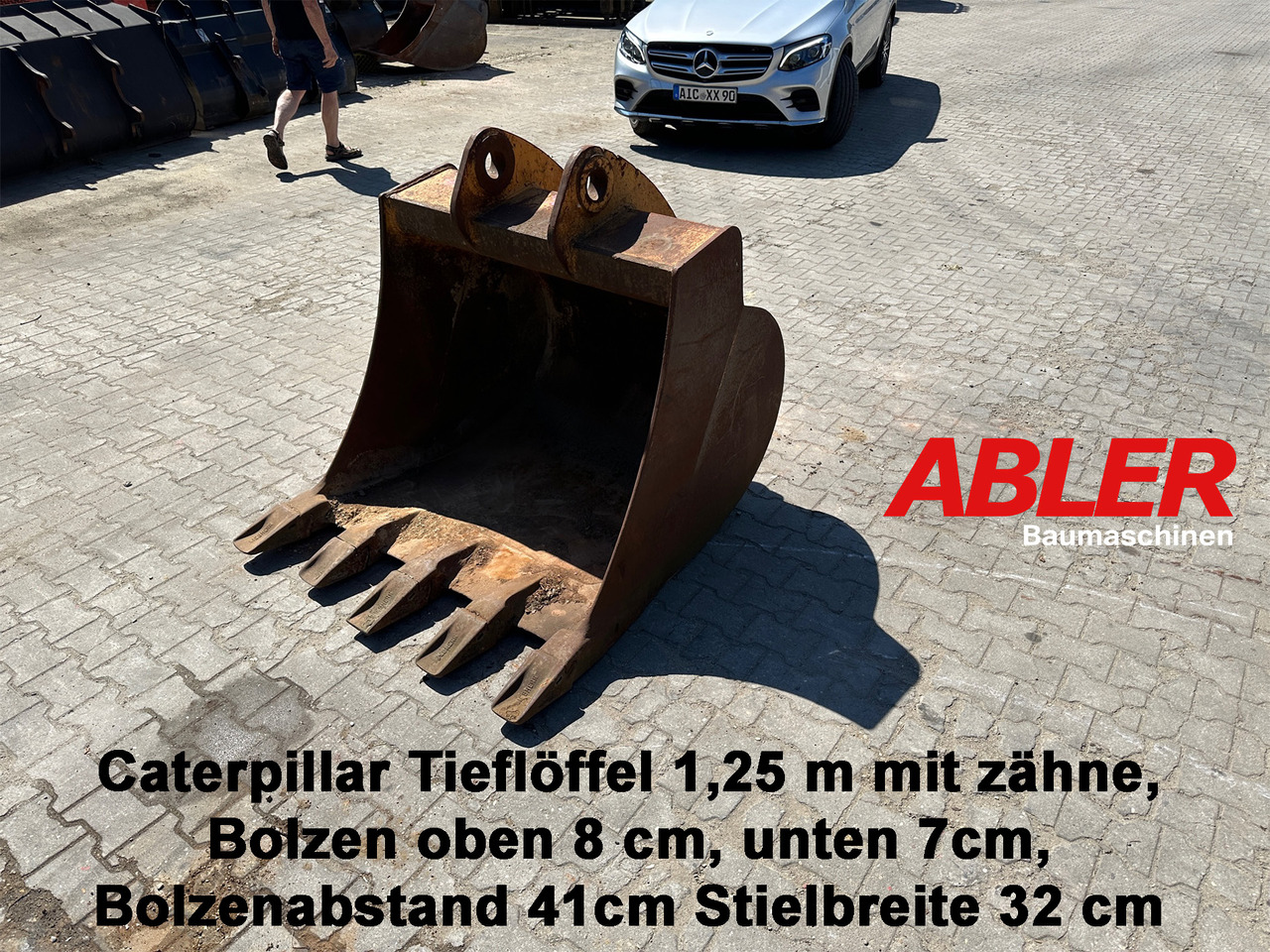Tieflöffel 125 cm Caterpillar - Cazo para excavadora para Maquinaria de construcción: foto 1 Tieflöffel 125 cm Caterpillar - Cazo para excavadora para Maquinaria de construcción: foto 1