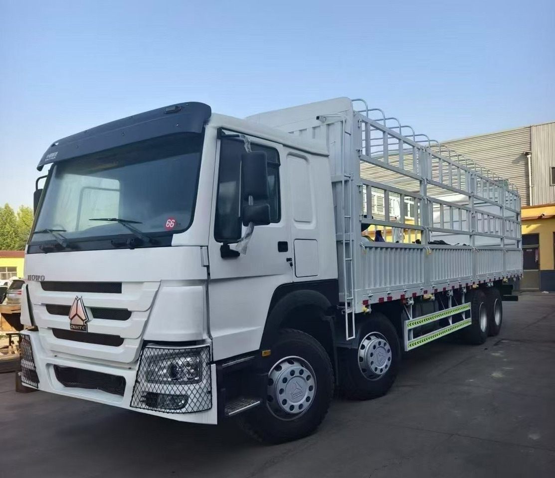 SINOTRUK HOWO 8*4 WITH FENCE DUMP TRUCK LIVESTOCK TRUCK - Camión volquete: foto 1 SINOTRUK HOWO 8*4 WITH FENCE DUMP TRUCK LIVESTOCK TRUCK - Camión volquete: foto 1