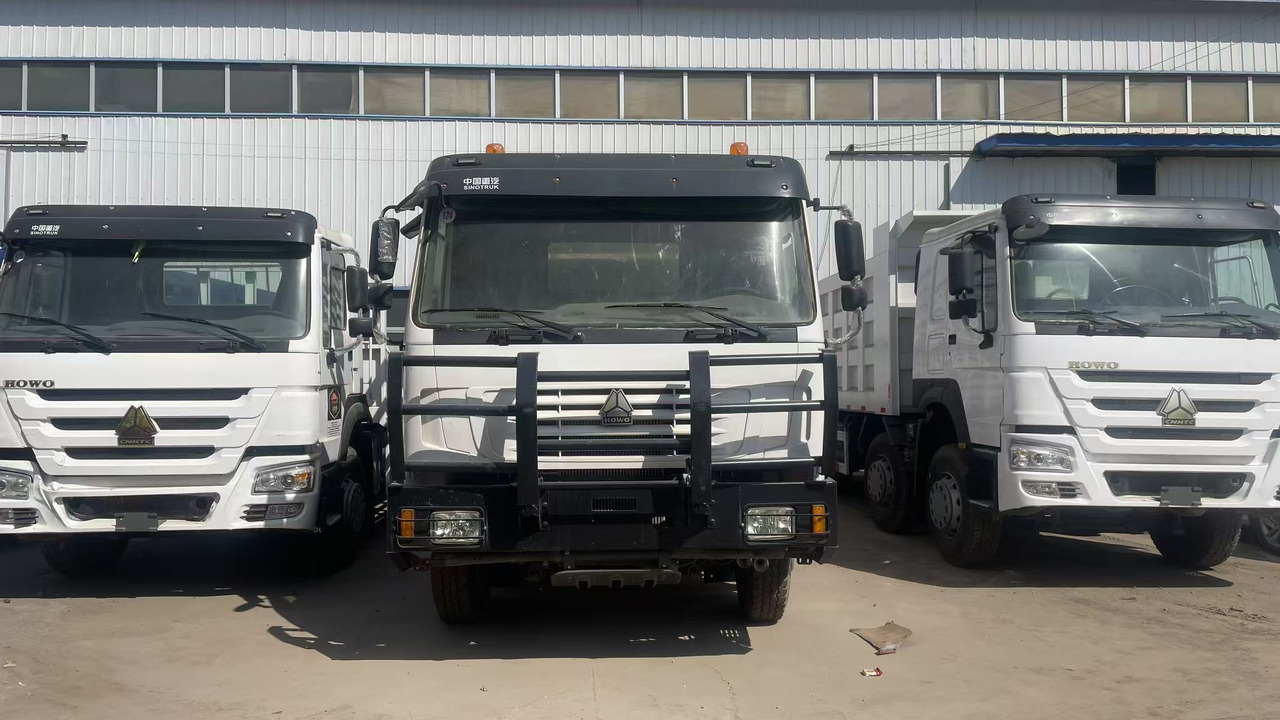 SINOTRUK HOWO 8*4 WITH FENCE DUMP TRUCK LIVESTOCK TRUCK - Camión volquete: foto 2 SINOTRUK HOWO 8*4 WITH FENCE DUMP TRUCK LIVESTOCK TRUCK - Camión volquete: foto 2