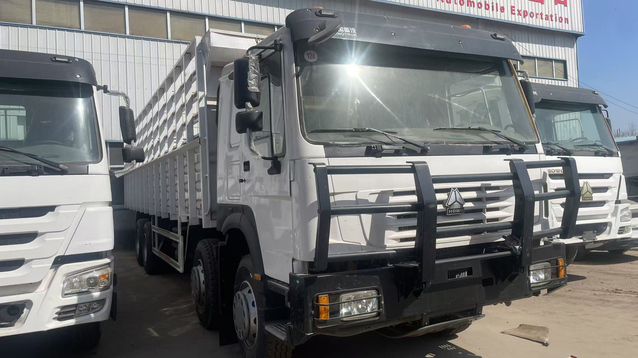 SINOTRUK HOWO 8*4 WITH FENCE DUMP TRUCK LIVESTOCK TRUCK - Camión volquete: foto 4 SINOTRUK HOWO 8*4 WITH FENCE DUMP TRUCK LIVESTOCK TRUCK - Camión volquete: foto 4