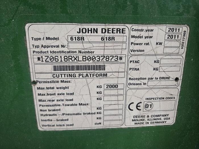 John Deere 618R - Otra maquinaria: foto 5 John Deere 618R - Otra maquinaria: foto 5