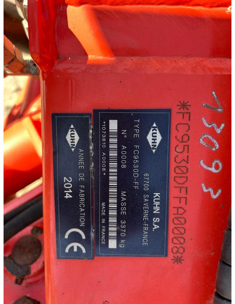 Segadora Kuhn FC 9530 D Lift control Kneuzer triple maaier: foto 9