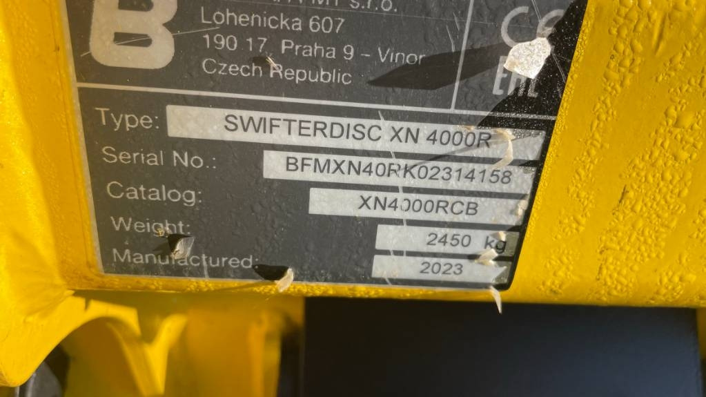 Bednar SWIFTERDISC XN 4000 R - Rastras: foto 2 Bednar SWIFTERDISC XN 4000 R - Rastras: foto 2