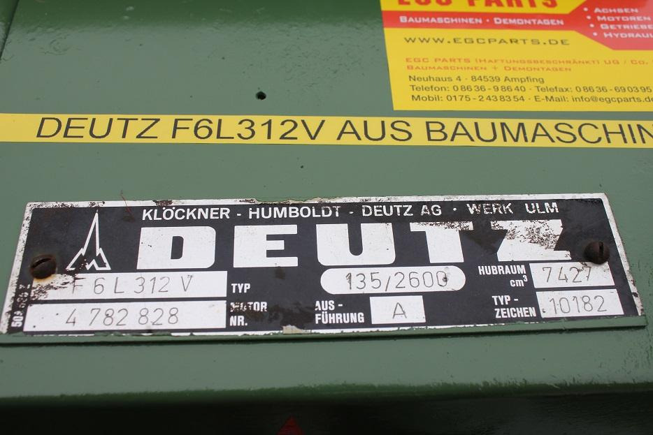 Deutz F6L312V - Motor para Maquinaria de construcción: foto 3 Deutz F6L312V - Motor para Maquinaria de construcción: foto 3