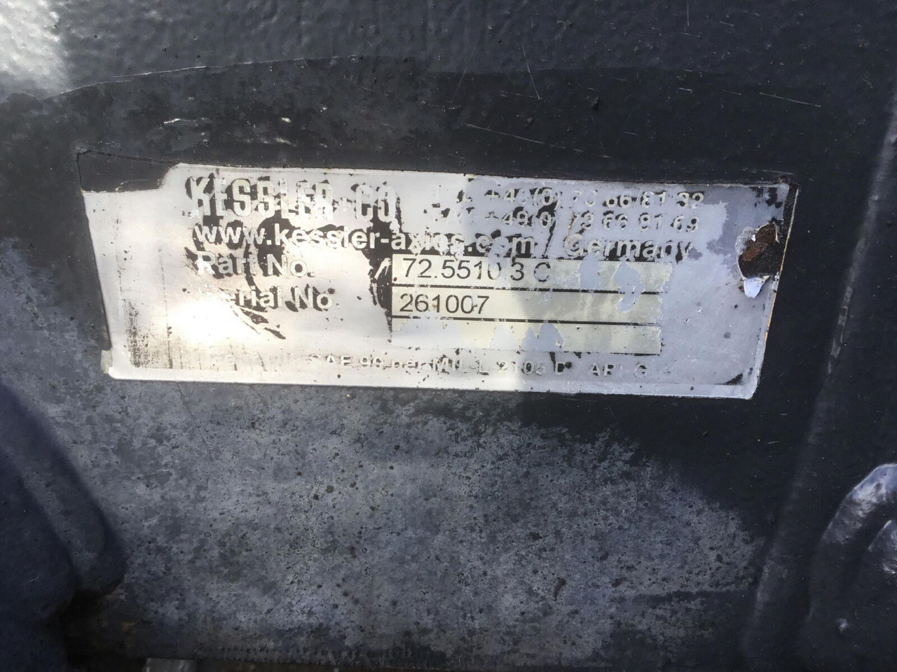 FAUN ATF 50G-3 axle 3 housing - Eje y piezas para Autogrúa: foto 5 FAUN ATF 50G-3 axle 3 housing - Eje y piezas para Autogrúa: foto 5