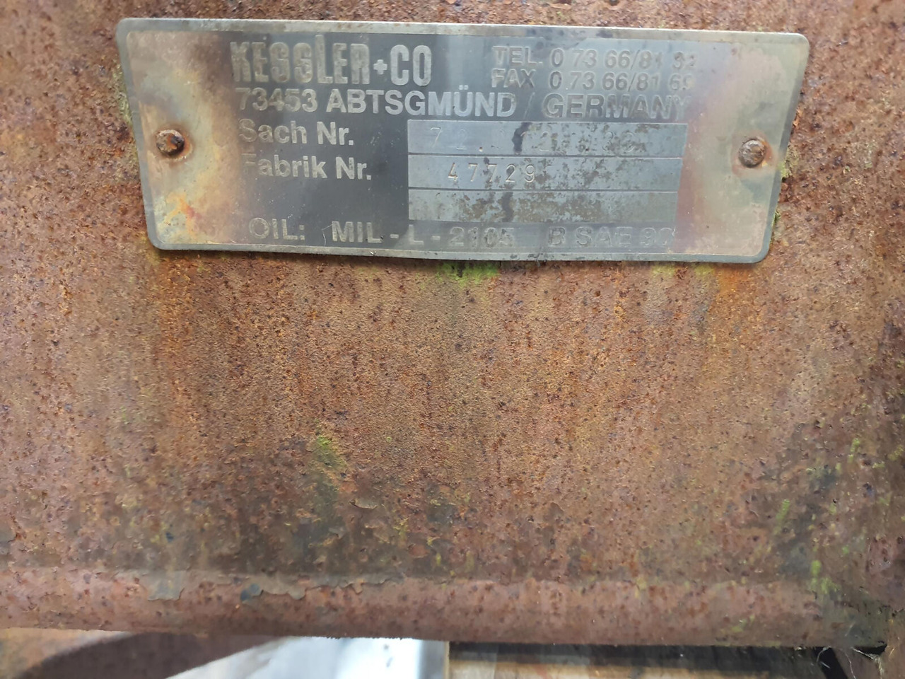 FAUN ATF 60-4 axle 2 - Eje y piezas para Autogrúa: foto 5 FAUN ATF 60-4 axle 2 - Eje y piezas para Autogrúa: foto 5