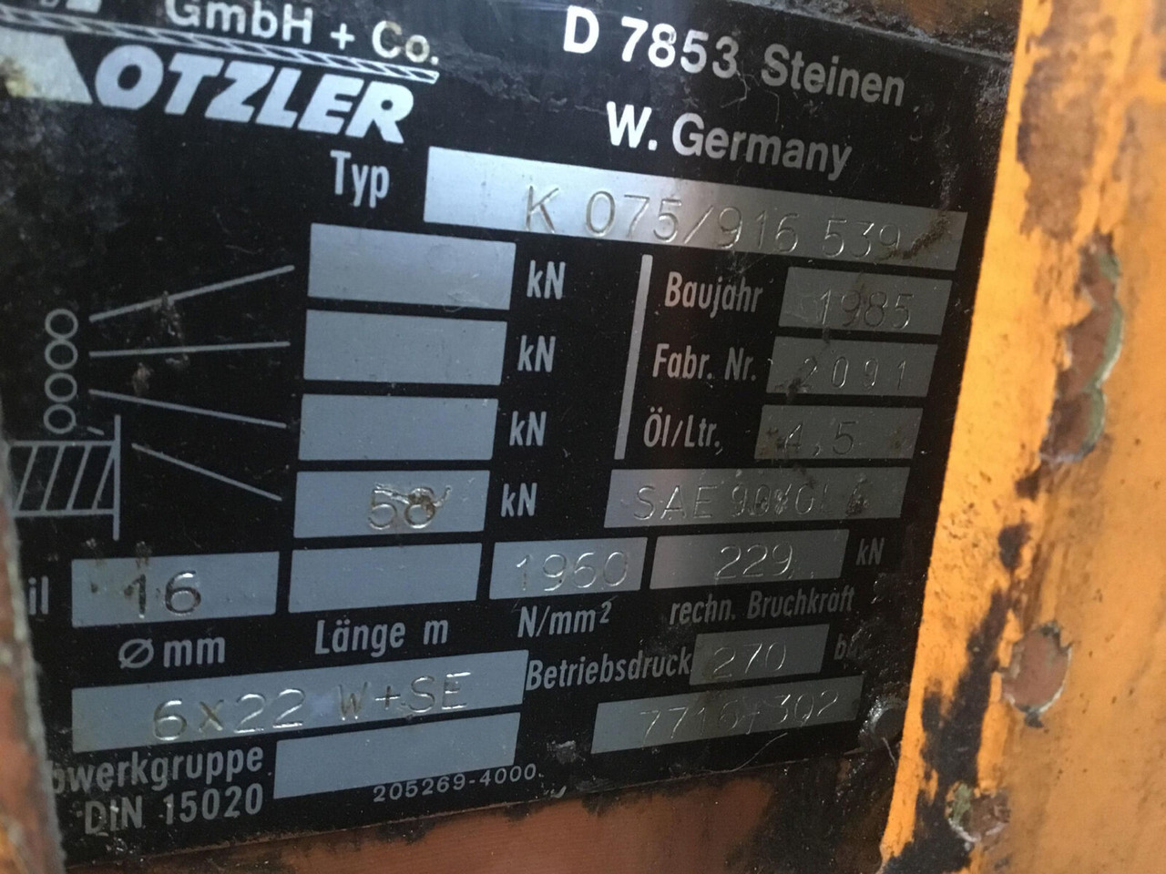 FAUN RTF 30 winch - Cabrestante para Autogrúa: foto 4 FAUN RTF 30 winch - Cabrestante para Autogrúa: foto 4