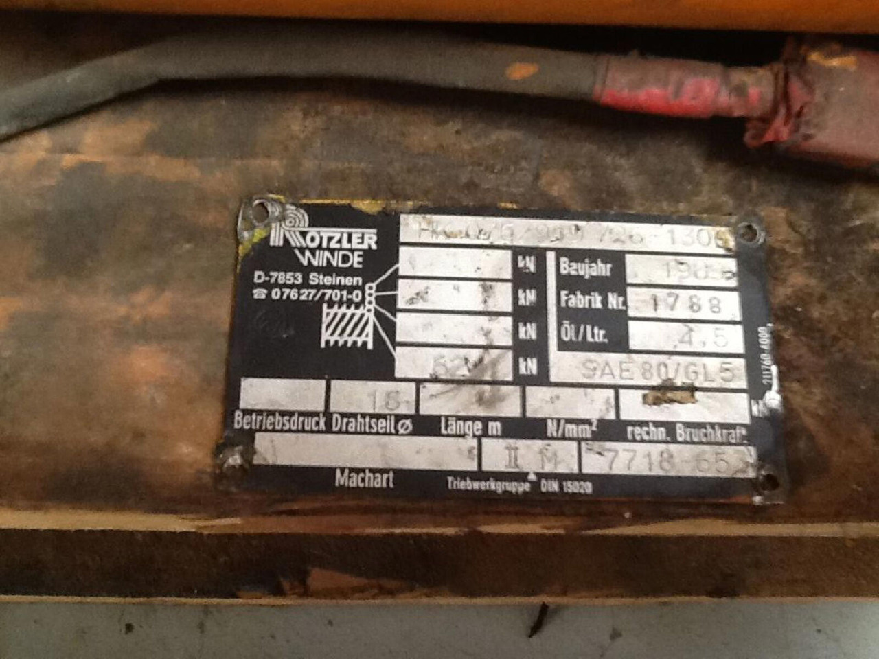 FAUN RTF 30 winch - Cabrestante para Autogrúa: foto 5 FAUN RTF 30 winch - Cabrestante para Autogrúa: foto 5