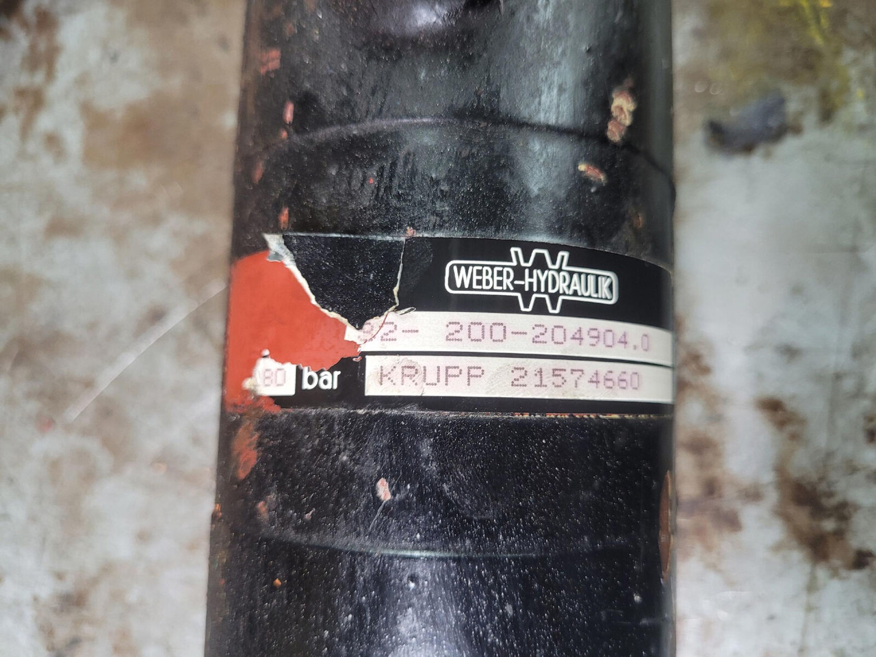 Krupp KMK 3045 steering cylinder - Cilindro hidráulico para Autogrúa: foto 5 Krupp KMK 3045 steering cylinder - Cilindro hidráulico para Autogrúa: foto 5