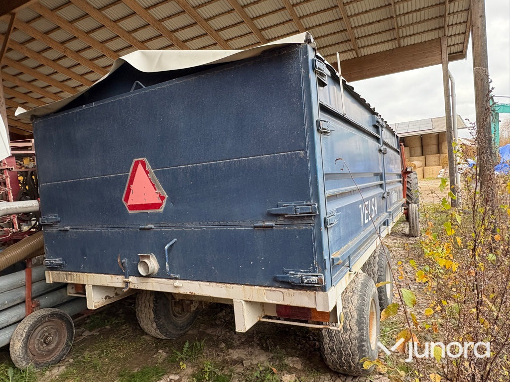 Spannmålsvagn - Velsa, 10 ton - Remolque volquete agrícola: foto 4 Spannmålsvagn - Velsa, 10 ton - Remolque volquete agrícola: foto 4