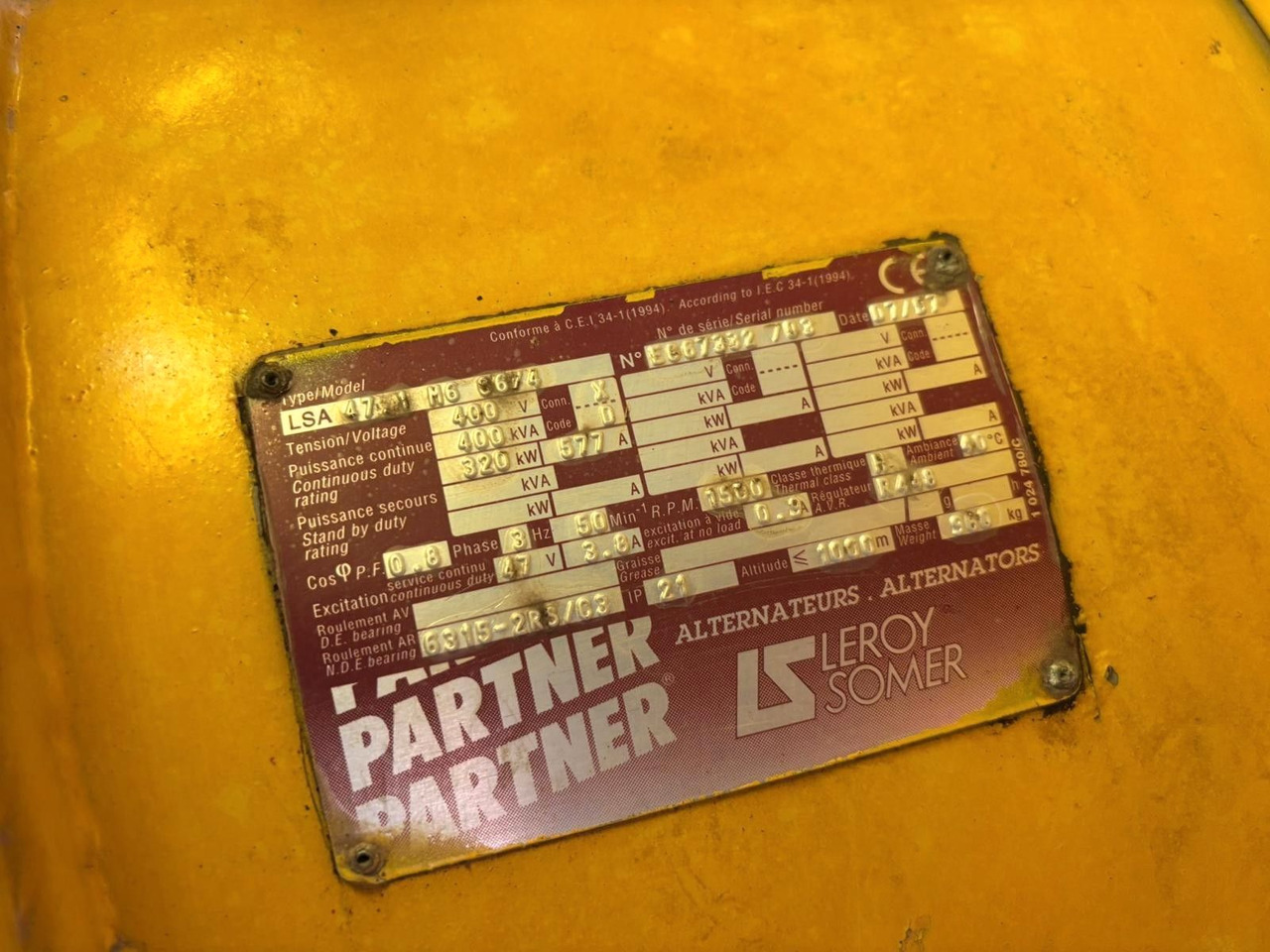 Generador industriale Sommer 400kVa Generator. Motor MAN V8. 370h!: foto 14 Generador industriale Sommer 400kVa Generator. Motor MAN V8. 370h!: foto 14