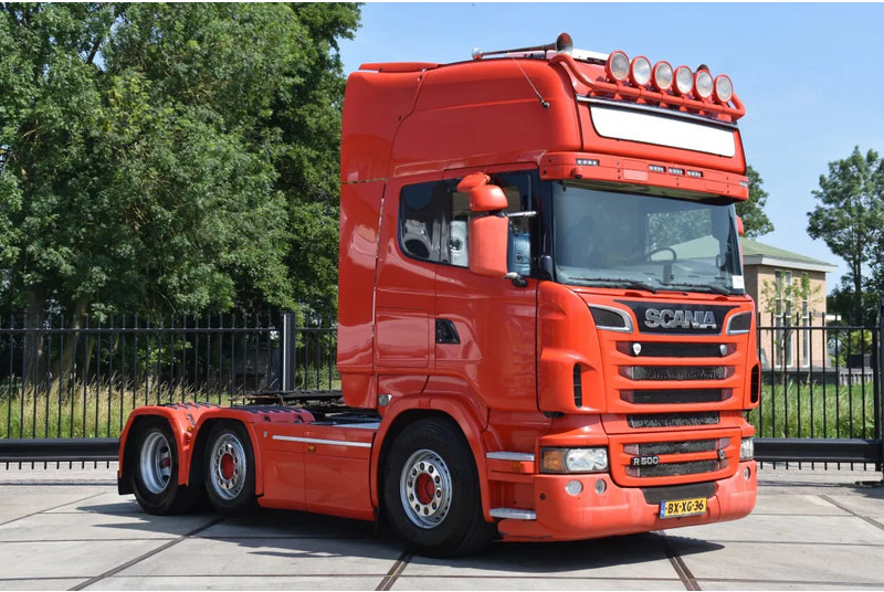 Scania R500 V8 TL 6x2/4 - EURO 5 - MANUAL - RETARDER - LEATHER SEATS - 2 x FUEL TANKS - XENON - - Cabeza tractora: foto 1 Scania R500 V8 TL 6x2/4 - EURO 5 - MANUAL - RETARDER - LEATHER SEATS - 2 x FUEL TANKS - XENON - - Cabeza tractora: foto 1