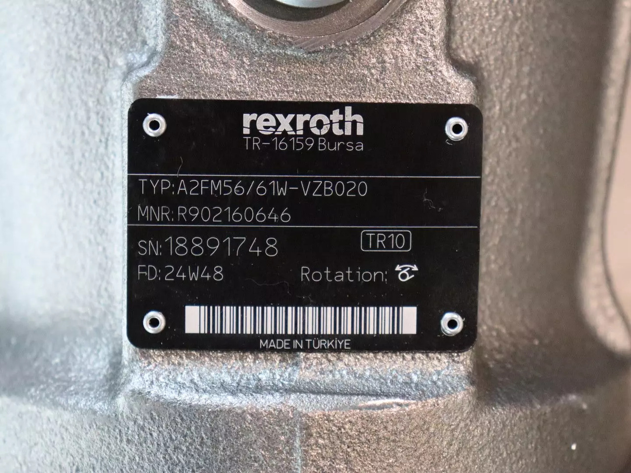 REXROTH A2FM56/61W-VZB020 - Motor hidráulico para Equipo de manutención: foto 4 REXROTH A2FM56/61W-VZB020 - Motor hidráulico para Equipo de manutención: foto 4