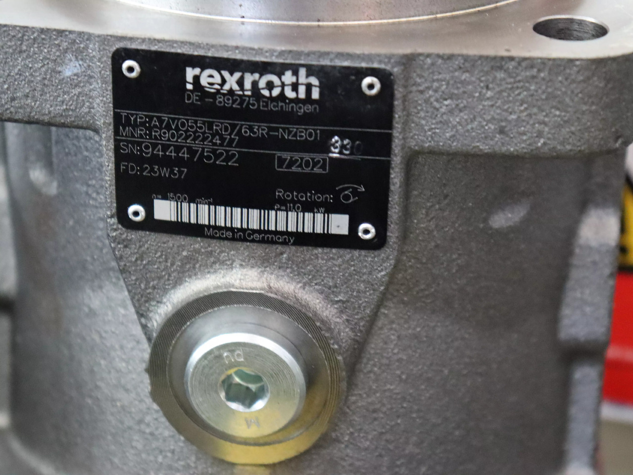 REXROTH A7VO55LRD/63R-NZB01 - Bomba hidráulica para Maquinaria de construcción: foto 4 REXROTH A7VO55LRD/63R-NZB01 - Bomba hidráulica para Maquinaria de construcción: foto 4