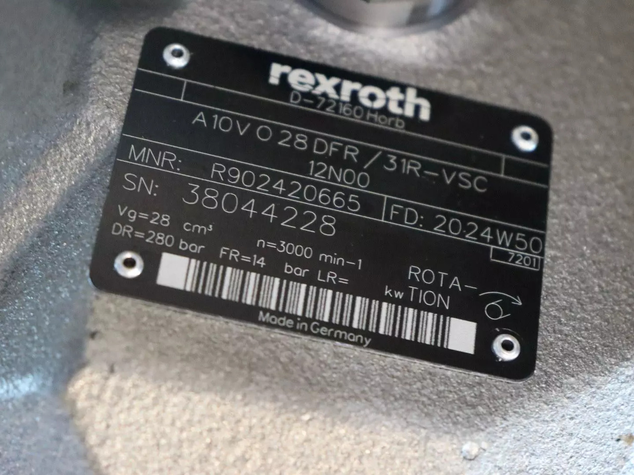 REXROTH - Bomba hidráulica para Maquinaria de construcción: foto 4 REXROTH - Bomba hidráulica para Maquinaria de construcción: foto 4