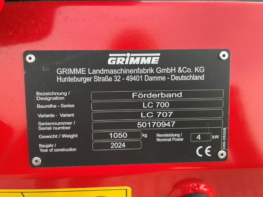 Grimme LC 707 - Rental - Almacenamiento: foto 2 Grimme LC 707 - Rental - Almacenamiento: foto 2
