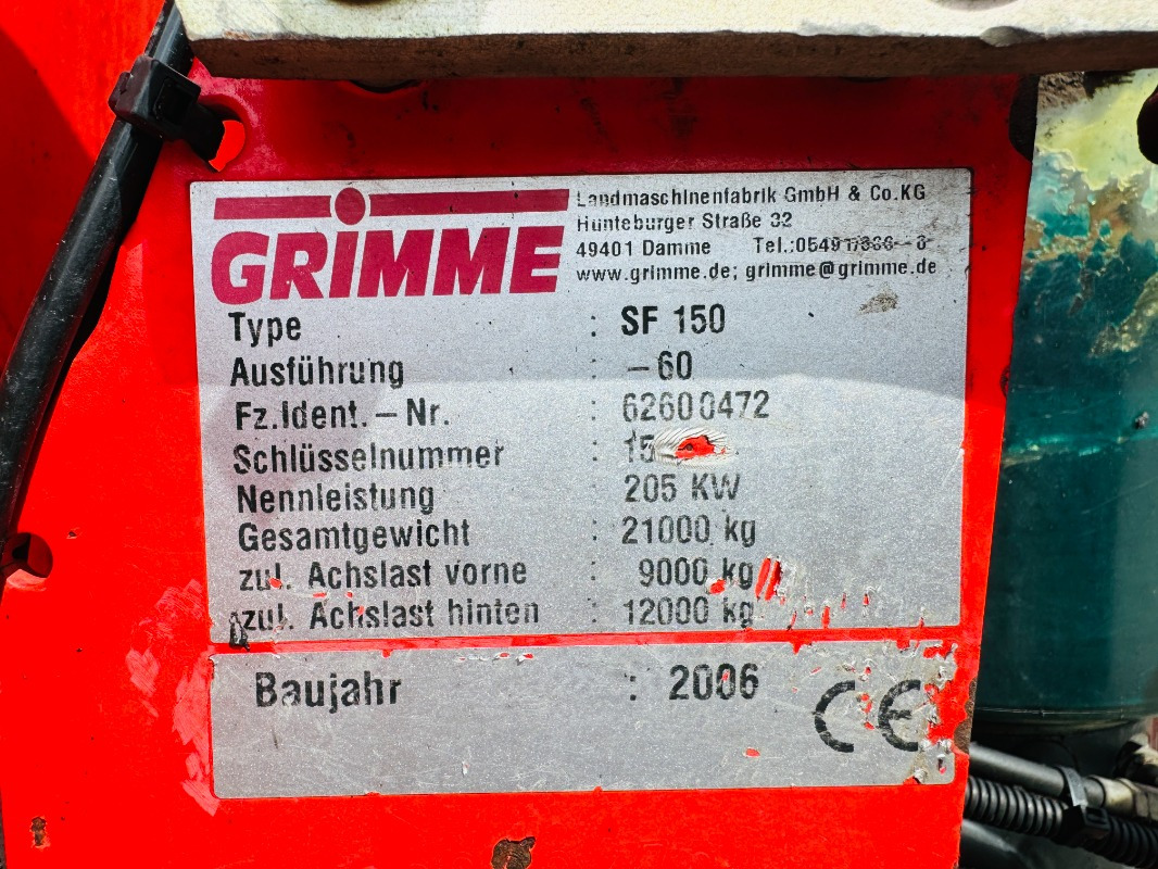 Grimme SF-150-60-UB - Cosechadora de patatas: foto 2 Grimme SF-150-60-UB - Cosechadora de patatas: foto 2